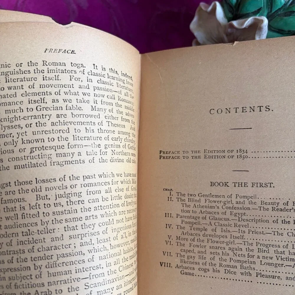 1899 The Last Days of Pompeii by Sir Edward Bulwer Lytton, Caxton Edition